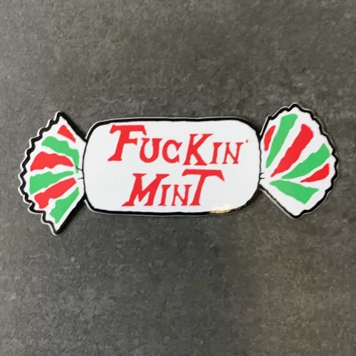 MINT DIE CUT STICKER