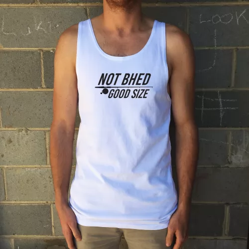 NOT BHED WHITE SINGLET