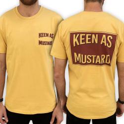MUSTARD FRONT AND BACK TEE