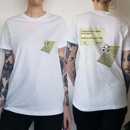 WOMENS CLIP FRONT AND BACK TEE