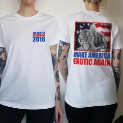 WOMENS EXOTIC AGAIN FRONT AND BACK TEE