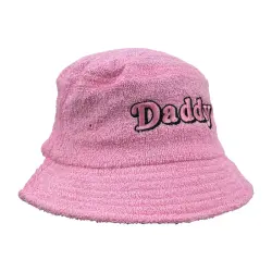 DADDY PINK TERRY TOWEL BUCKET HAT