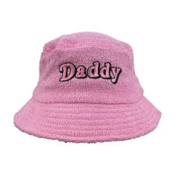 DADDY PINK TERRY TOWELLING BUCKET HAT DADDY PINK TERRY TOWELLING BUCKET HAT