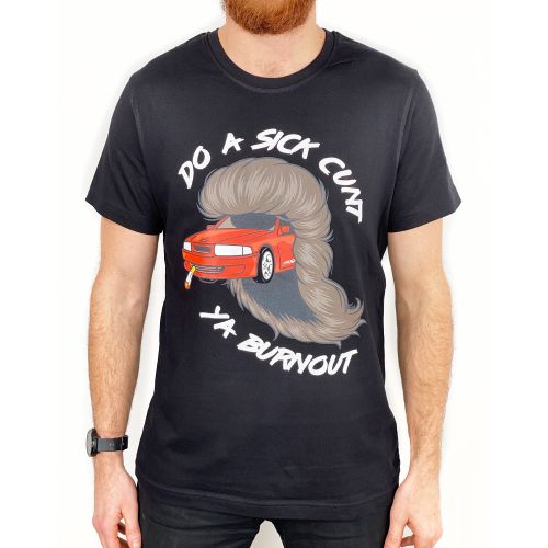 BLACK BURNOUT TEE