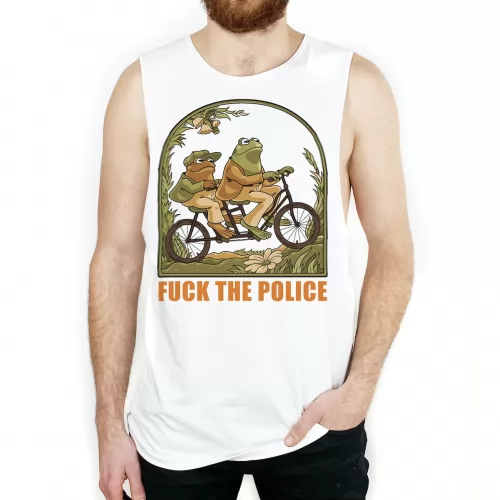 F THE POLICE WHITE TANK