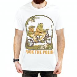 F THE POLICE WHITE TEE