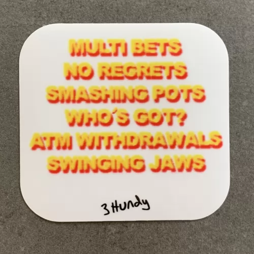 MULTI BETS DIE CUT STICKER