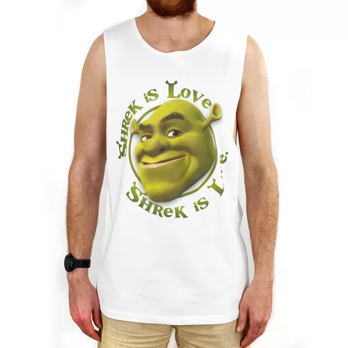 SHREK IS LOVE WHITE TANK