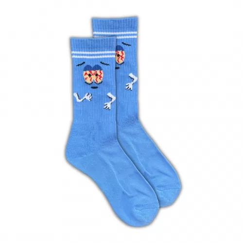 WANNA GET HIGH BLUE TOWELIE SOCKS