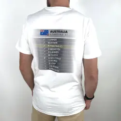 2005 STARTING XI FRONT AND BACK WHITE TEE
