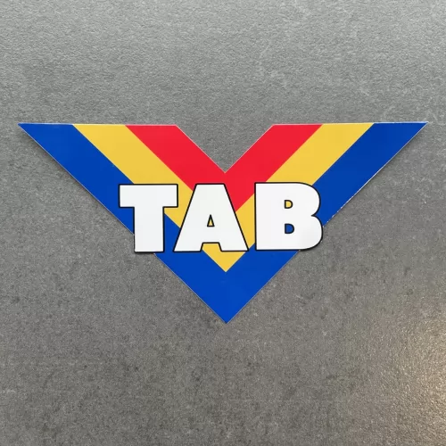 VINTAGE TAB DIE CUT STICKER