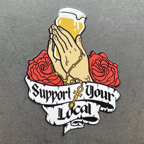 SUPPORT YOUR LOCAL DIE CUT STICKER