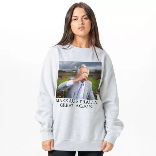 GREAT AGAIN WHITE MARLE CREW