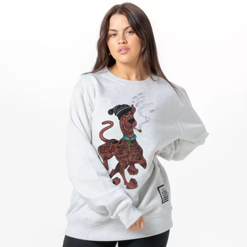 STONED SCOOBY WHITE MARLE CREW