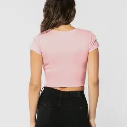 CLASSIC PINK CROP TEE