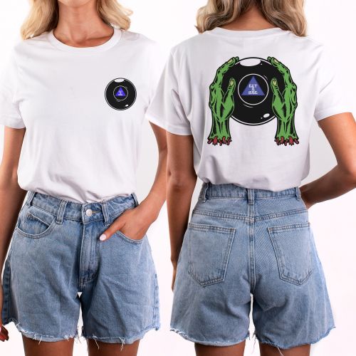 WOMENS 8BALL FRONT AND BACK TEE
