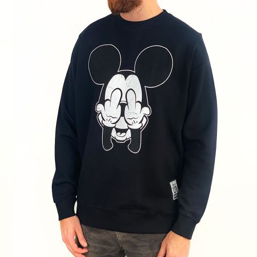 FINGERS VINTAGE BLACK CREW