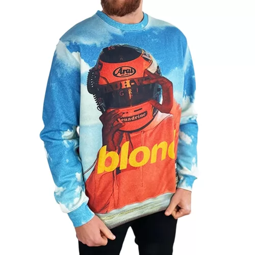 FULL PRINT BLOND CREW