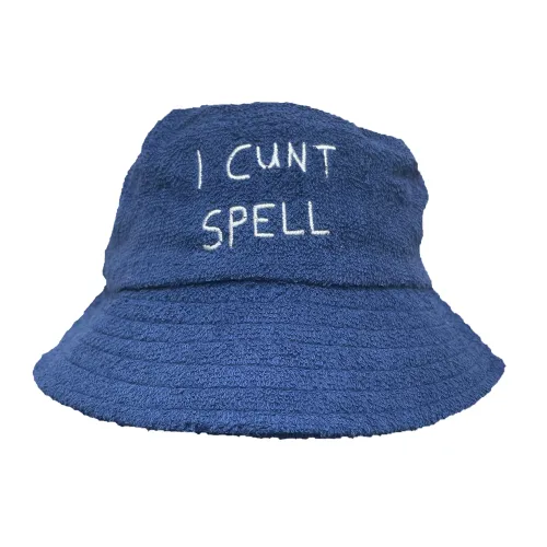 NAVY SPELL TERRY TOWEL BUCKET HAT