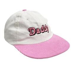 DADDY VINTAGE PINK/WHITE CORD HAT