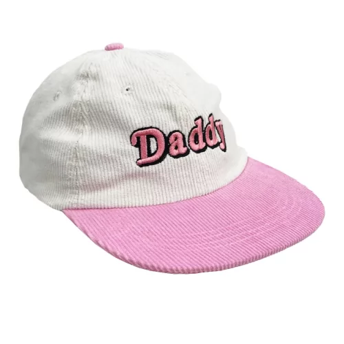 DADDY VINTAGE PINK/WHITE CORD HAT