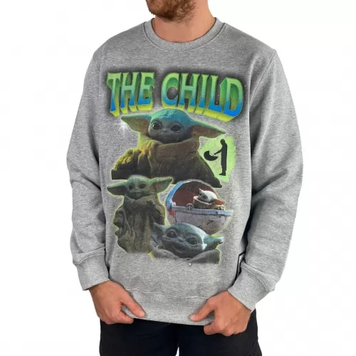 VINTAGE THE CHILD MARBLE GREY CREW