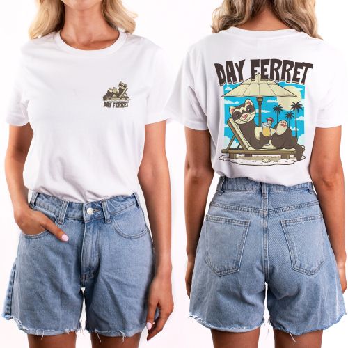 DAY FERRET WOMENS WHITE TEE