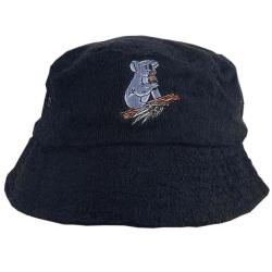 KOALA BEERS BLACK TERRY TOWEL BUCKET HAT
