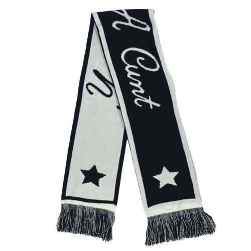 YOU'RE A C BLACK AND WHITE SCARF