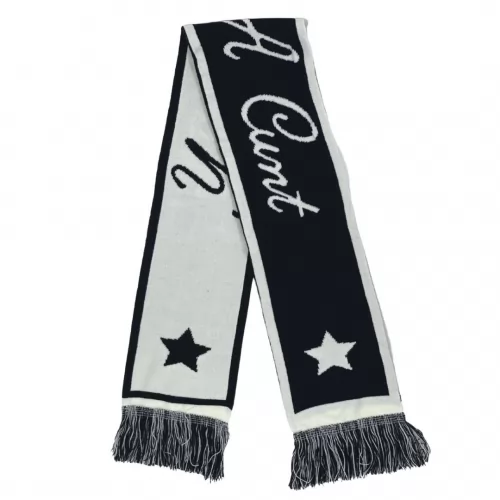YOU'RE A C BLACK AND WHITE SCARF