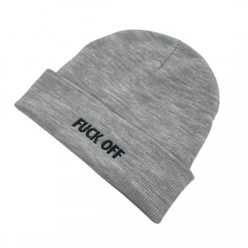 GREY MARLE F OFF BEANIE