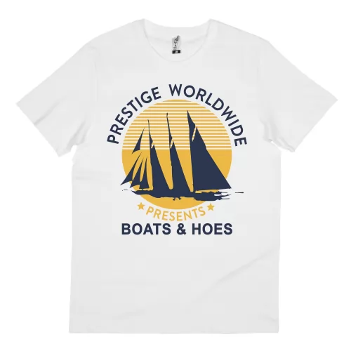 BOATS N HOES WHITE TEE