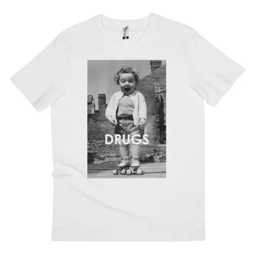 DRUGS WHITE TEE