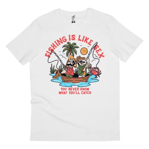 FISHING IS LIKE WHITE TEE