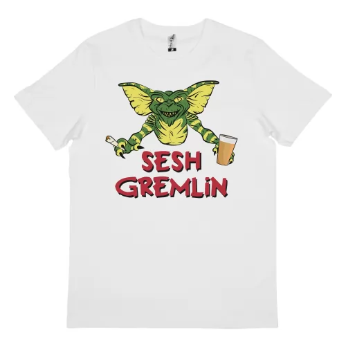 SESH GREMLIN WHITE TEE