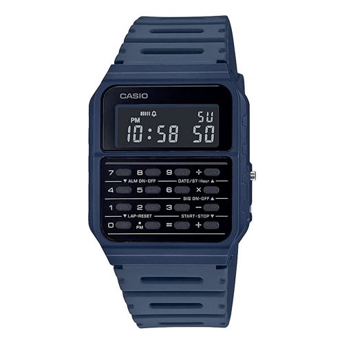 CASIO VINTAGE BLUE CALCULATOR WATCH
