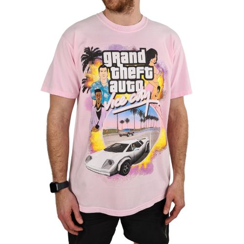 VINTAGE PINK VICE CITY T-SHIRT
