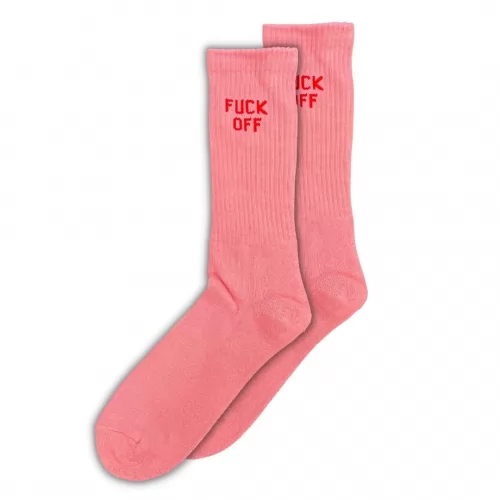 PINK F OFF SOCKS