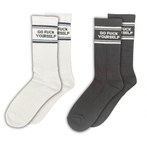 2 PACK OF GO F YOURSELF SOCKS