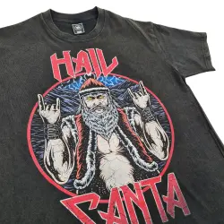 VINTAGE HAIL SANTA T-SHIRT