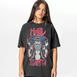 VINTAGE HAIL SANTA T-SHIRT