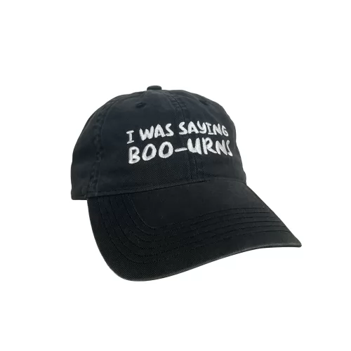 BOO URNS BLACK WASHED DAD HAT