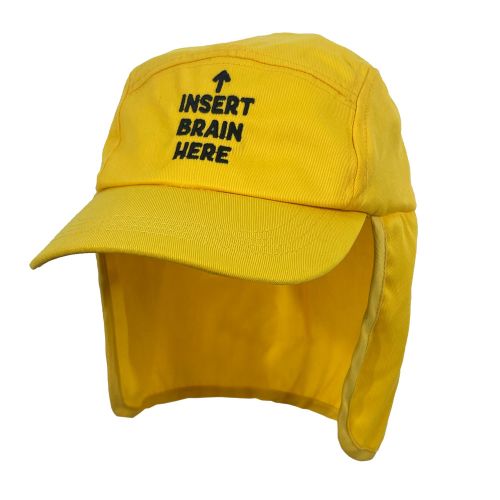 INSERT BRAIN YELLOW LEGIONNAIRES HAT