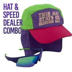 THIS HAT STAYS ON COMBO