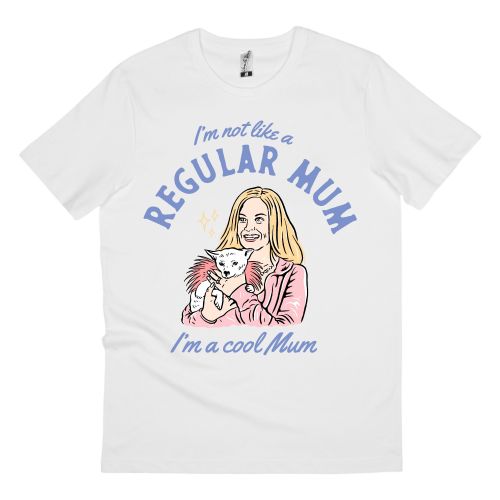 I'M A COOL MUM WHITE TEE