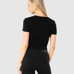 PREMIUM BLACK KNIT TEE
