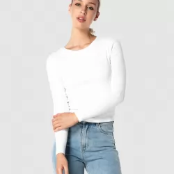 CLASSIC WHITE LONGSLEEVE TEE