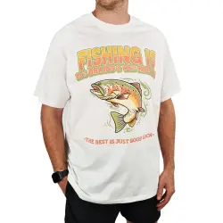 FISHING IS 10% BRAINS VINTAGE T-SHIRT