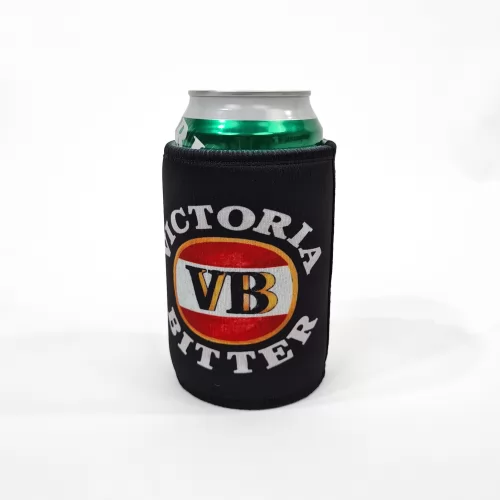 BLACK VINTAGE VB LOGO STUBBY HOLDER