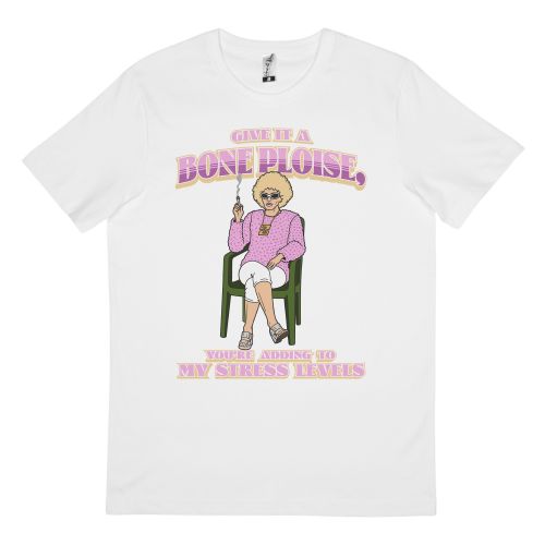 GIVE IT A BONE WHITE TEE